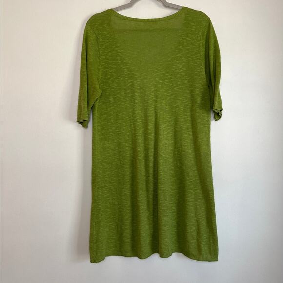 Eileen Fisher Linen Cotton Short Sleeve Cardigan Sweater Size Small Lagenlook - Picture 2 of 7